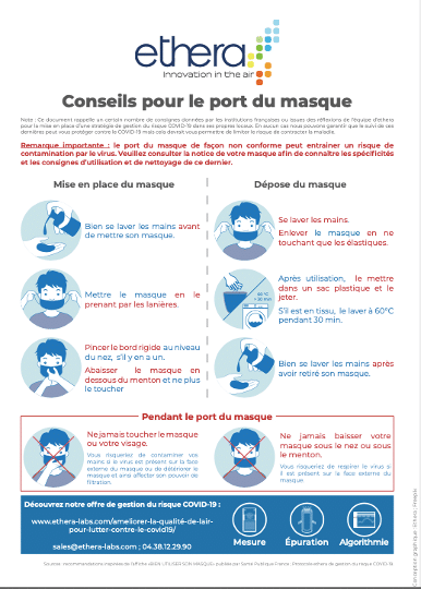 Conseils pour le port du masque